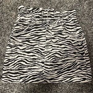 zara zebra print skirt